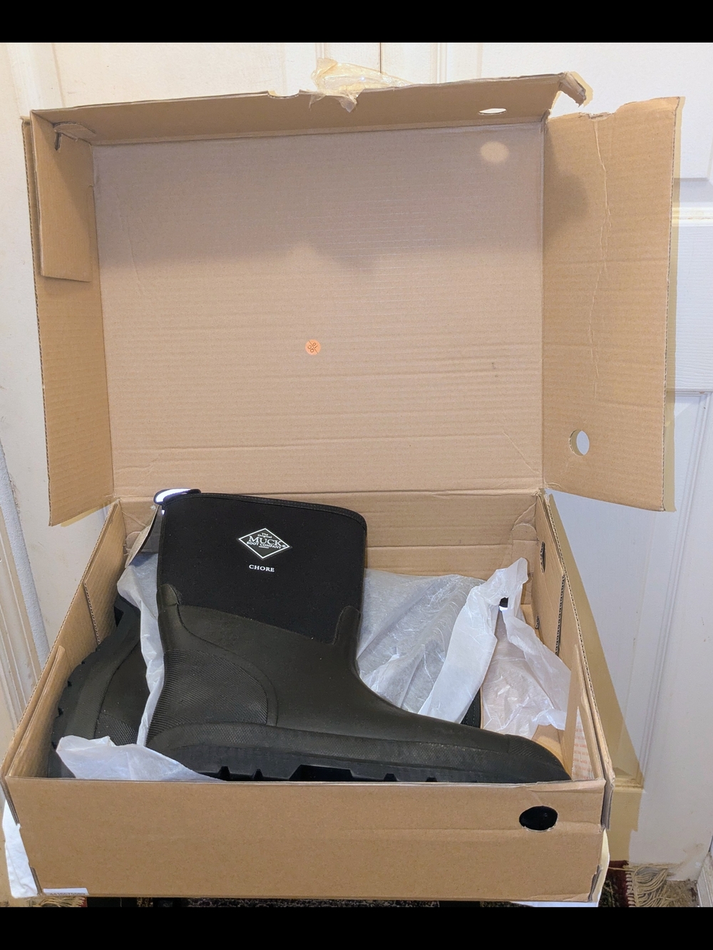 NIB Men's The Original Muck Chore Classic Mid CHM000A Work Boots Black Sz 14
